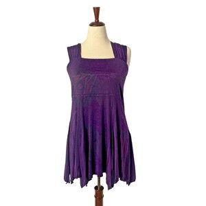 Vintage Y2K Pyramid Collection Dress Size 1X Fairy Festival Handkerchief Hem